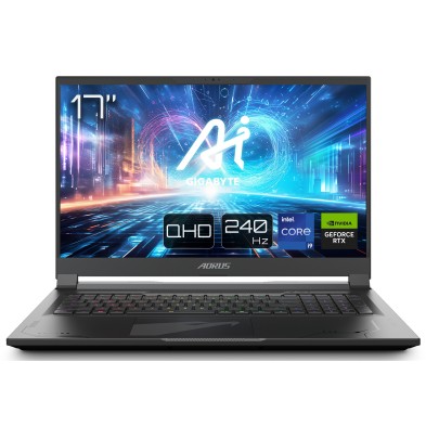 Portátil Gigabyte AORUS 17X AZG-65PT665SH i9-13980HX 17.3" 32 GB DDR5-SDRAM 2 TB SSD NVIDIA RTX 4090 Windows 11 H Negro