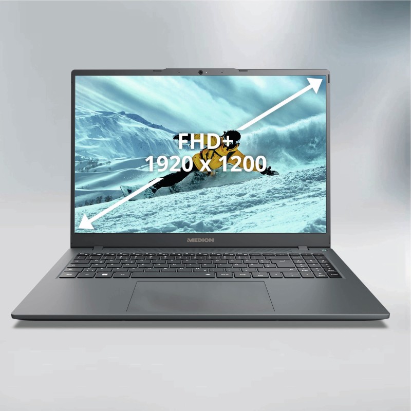 MEDION AKOYA MD62604 Intel® Core™ i7 i7-1255U Portátil 40,6 cm (16") Full HD+ 16 GB LPDDR5-SDRAM 1 T
