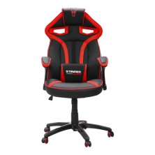 Woxter Stinger Station Alien Silla para videojuegos de PC Asiento acolchado Negro, Rojo