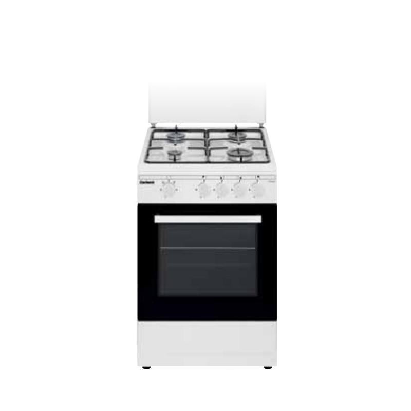 Cocina Independiente Corbero Ccsf45020Nw Encimera De Gas Negro, Blanco