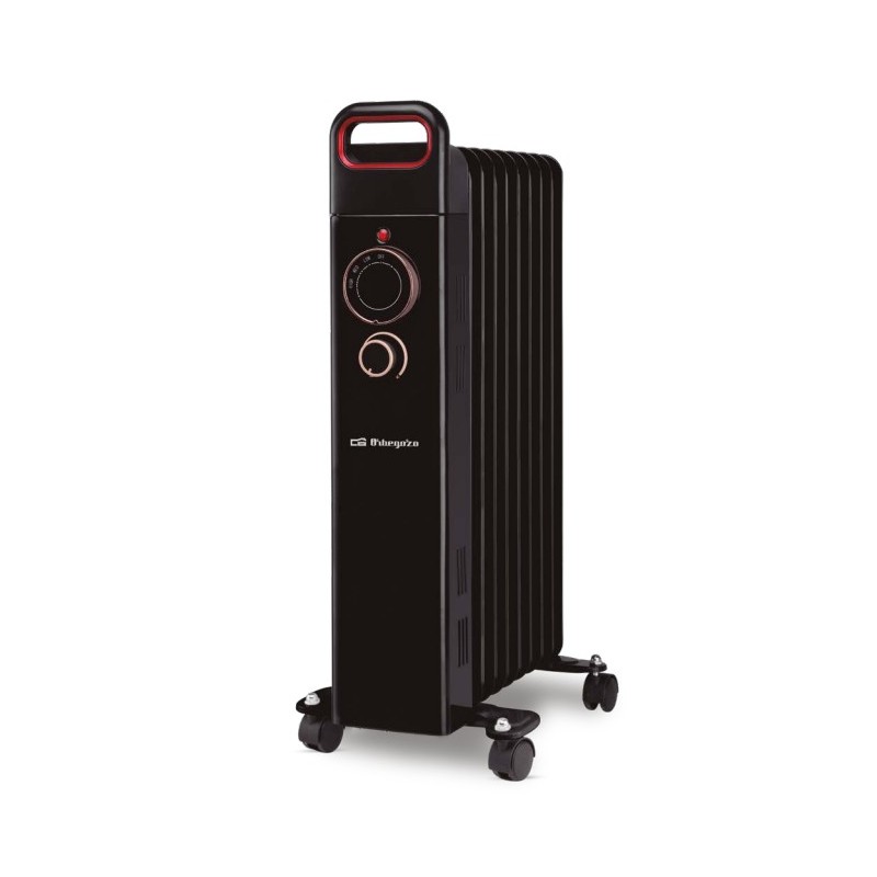 Radiador De Aceite Eléctrico Orbegozo Ru 2500 Interior Negro 2500 W