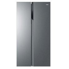 Frigorifico Americano Haier Sbs 90 Serie 3 Hsr3918Enpg  Independiente 528 L E Plata