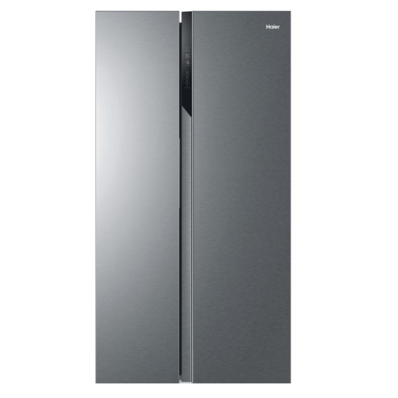 Frigorifico Americano Haier Sbs 90 Serie 3 Hsr3918Enpg  Independiente 528 L E Plata