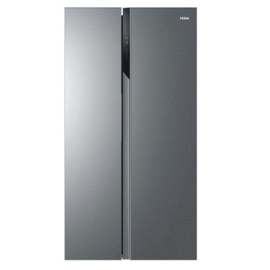 Frigorifico Americano Haier Sbs 90 Serie 3 Hsr3918Enpg  Independiente 528 L E Plata