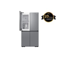 Frigorifico Americano Samsung Twin Bespoke 1 Puerta Inox 387L Con Metal Cooling Inox, Clasificación Energética D