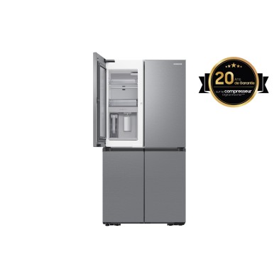 Frigorifico Americano Samsung Twin Bespoke 1 Puerta Inox 387L Con Metal Cooling Inox, Clasificación Energética D