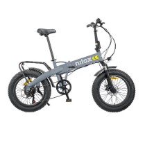Bicicleta Eléctrica Nilox J4 Plus Gris, Blanco, Amarillo Aluminio 20" 24 Kg Litio