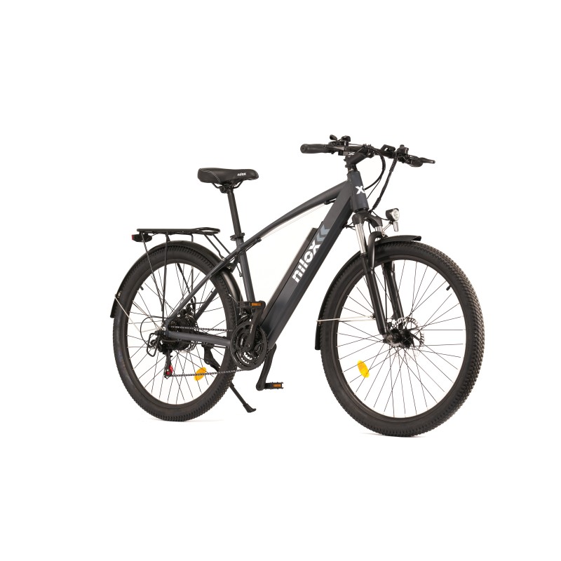Bicicleta Eléctrica Nilox X7 Plus Negro, Gris Aluminio 27.5" 23 Kg Litio