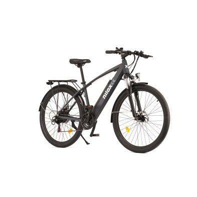 Bicicleta Eléctrica Nilox X7 Plus Negro, Gris Aluminio 27.5" 23 Kg Litio