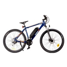 Bicicleta Eléctrica Nilox X6 Plus Negro, Azul Aluminio 27.5" 21 Kg