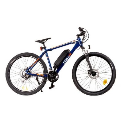 Bicicleta Eléctrica Nilox X6 Plus Negro, Azul Aluminio 27.5" 21 Kg