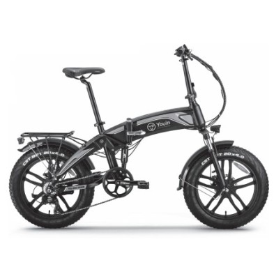 Bicicleta Eléctrica Youin Bk1400Rnegro, Rojo 20" 34 Kg