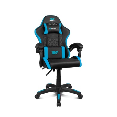 Silla Gaming Drift Dr35Bl   De Pc Asiento Acolchado Negro, Azul