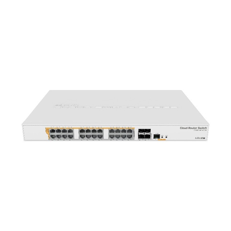 Switch Mikrotik Crs328-24P-4S+Rm  Gestionado L2/L3 Gigabit Ethernet 10/100/1000 Energía Sobre Ethernet Poe 1U Blanco