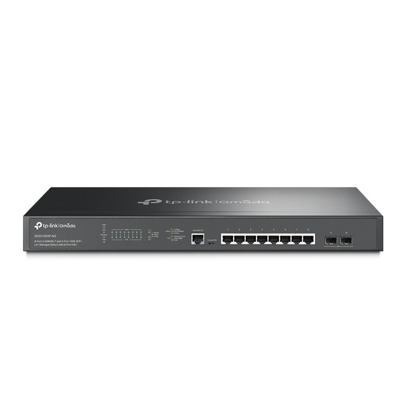 Switch Tp-Link Omada Sg3210Xhp-M2  Gestionado L2+ 2.5G Ethernet 100/1000/2500 Energía Sobre Ethernet Poe 1U Negro