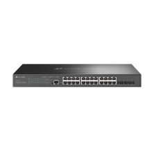 Switch Tp-Link Omada Sg3428Xmp  Gestionado L2+ Gigabit Ethernet 10/100/1000 Energía Sobre Ethernet Poe 1U Negro