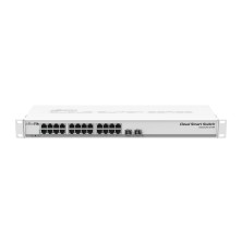 Switch Mikrotik Css326-24G-2S+Rm  Gestionado Gigabit Ethernet 10/100/1000 Energía Sobre Ethernet Poe 1U Blanco