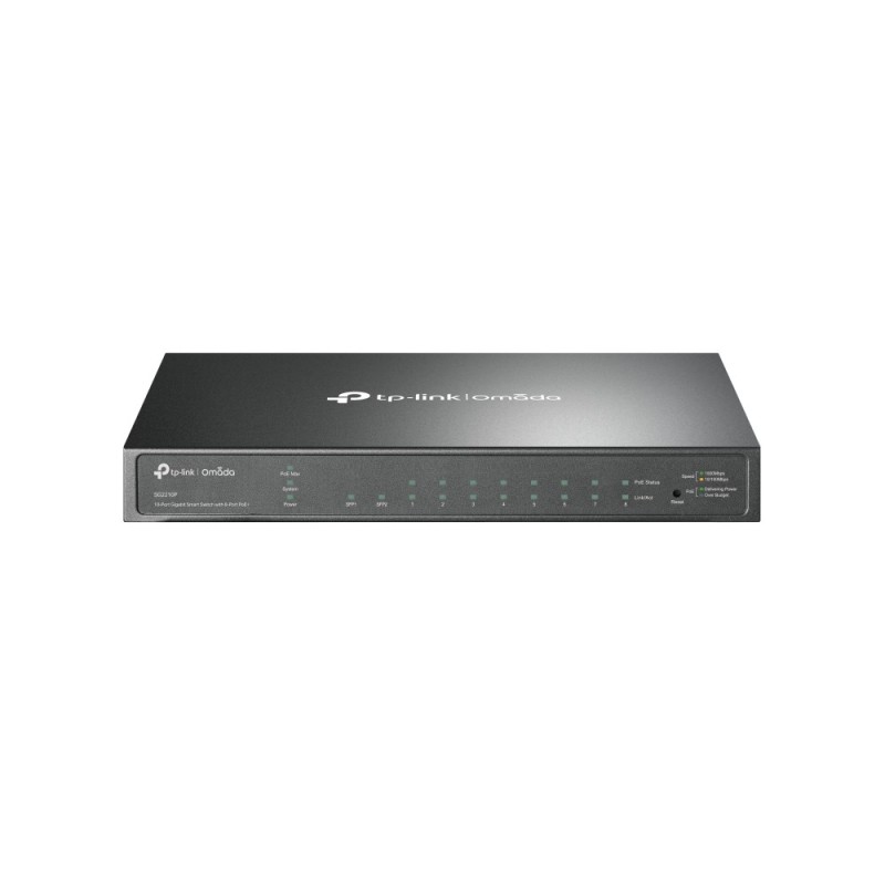 Switch Tp-Link Omada Sg2210P  Gestionado L2/L2+ Gigabit Ethernet 10/100/1000 Energía Sobre Ethernet Poe Negro