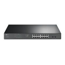 Switch Tp-Link Tl-Sg1218Mpe Gestionado L2 Gigabit Ethernet 10/100/1000 Energía Sobre Ethernet Poe 1U Negro