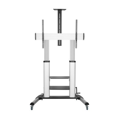 Soporte Para Pantalla De Señalización Soporte De Suelo Aisens Ft100Te-125 2,54 M 100" Negro, Plata