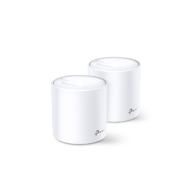 Adaptador De Red Tp-Link Deco X20 2-Pack Doble Banda 2,4 Ghz / 5 Ghz  Blanco Interno