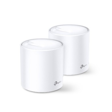 Adaptador De Red Tp-Link Deco X20 2-Pack Doble Banda 2,4 Ghz / 5 Ghz  Blanco Interno