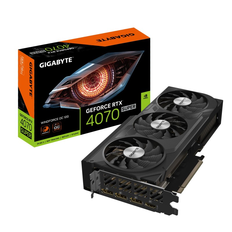 Tarjeta Gráfica Gigabyte Geforce Rtx 4070 Super Windforce Oc 12G Nvidia 12 Gb Gddr6X