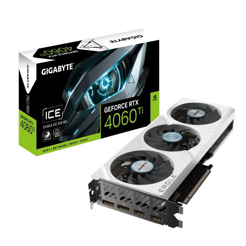 Tarjeta Gráfica Gigabyte Geforce Rtx 4060 Ti Eagle Oc Ice 8G Nvidia 8 Gb Gddr6