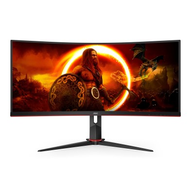 Monitor Aoc G2 Cu34G2Xp  34" 3440 X 1440 Pixeles Ultrawide Quad Hd Led Negro