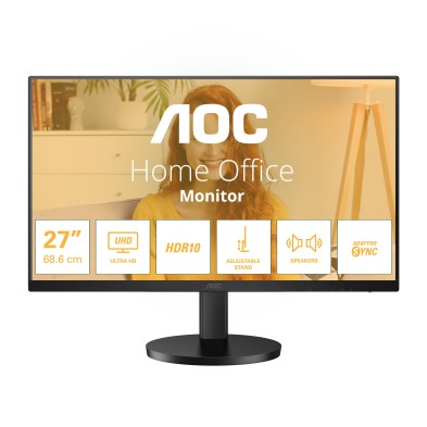 Monitor Aoc U27B3Af  27" 3840 X 2160 Pixeles 4K Ultra Hd Led Negro