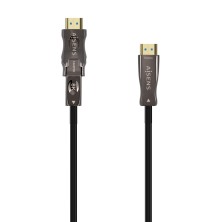 cable HDMI aisens V2.1 AOC Desmontable Ultra Alta Velocidad / Hec 8K@60Hz 4K@120Hz 4:4:4 48Gbps, A/M-D/A/M, Negro, 20M