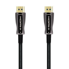 cable HDMI aisens V2.1 AOC Ultra Alta Velocidad / HEC 8k@60Hz 4k@120Hz 4:4:4 48Gbps, A/M-A/M, Negro, 100m