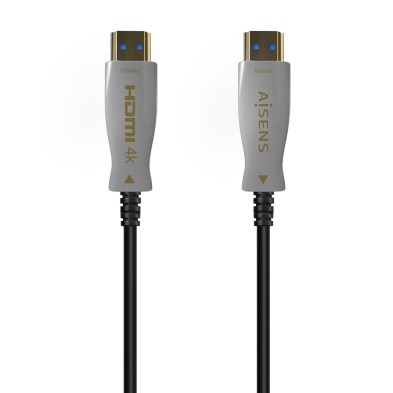 cable HDMI aisens V2.0 AOC Premium Alta Velocidad / Hec 4K@60Hz 4:4:4 18Gbps, A/M-A/M, Negro, 70m