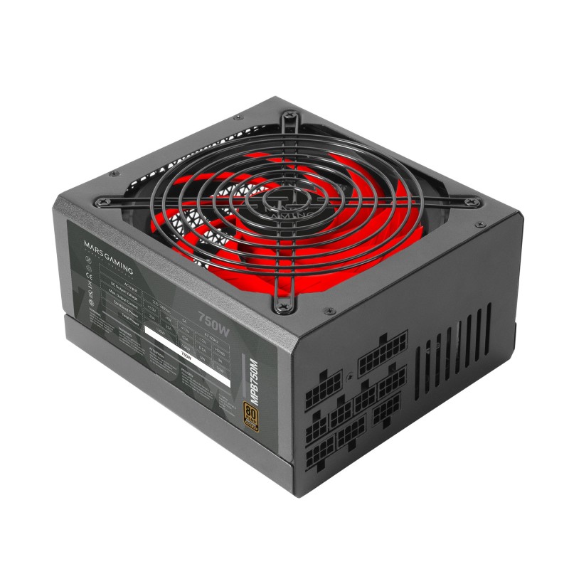 fuente de alimentación mars Gaming MPB750M Modular ATX 750W 6 Años Garantía 80Plus Bronze 230V