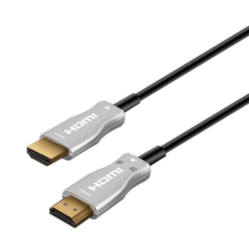 cable HDMI aisens V2.0 AOC Premium alta velocidad / HEC 4k@60hz 18Gbps, A/M-A/M, Negro, 50 m