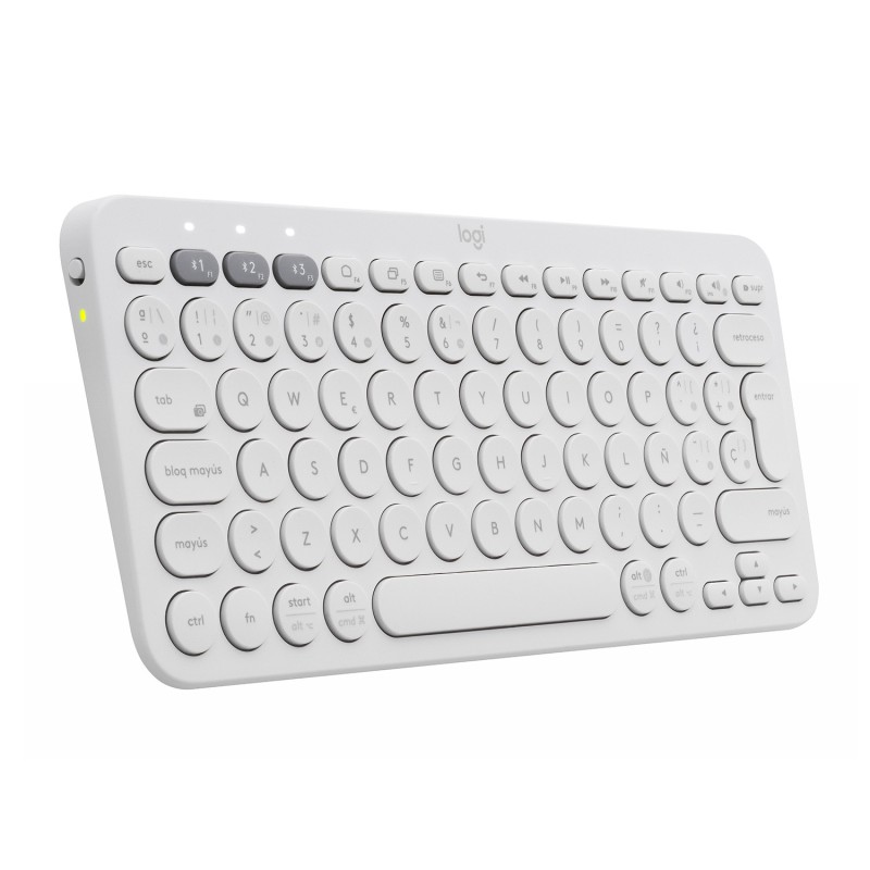 teclado Logitech K380 Multi-Device  Universal Bluetooth QWERTZ Español Blanco