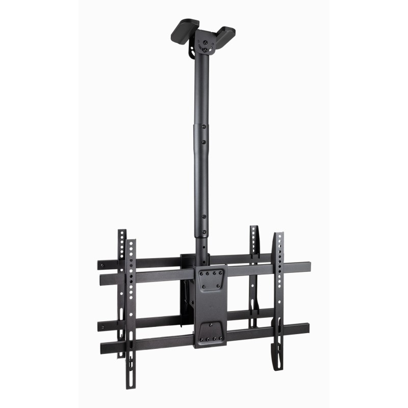 soporte de techo tooQ  para 2 Pantallas 43"-86", Negro