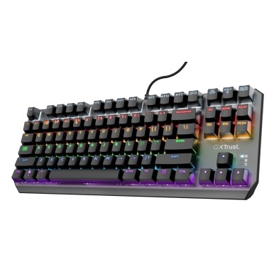 teclado Trust GXT 834 CALLAZ  Juego USB QWERTY Negro