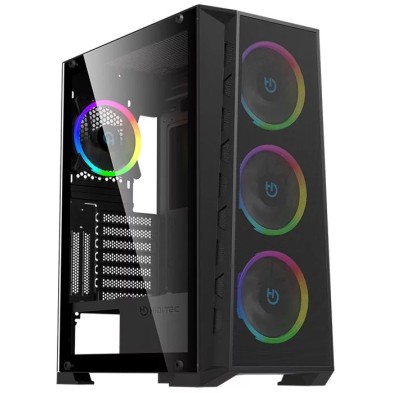 torre PC hiditec MH12  Negro