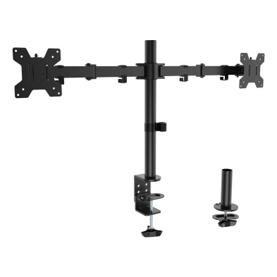 Soporte Tv/Monitor Aisens Mesa Eco Giratorio E Inclinable Para 10Kg 3 Pivotes 2 Brazos De 17-32 Negro