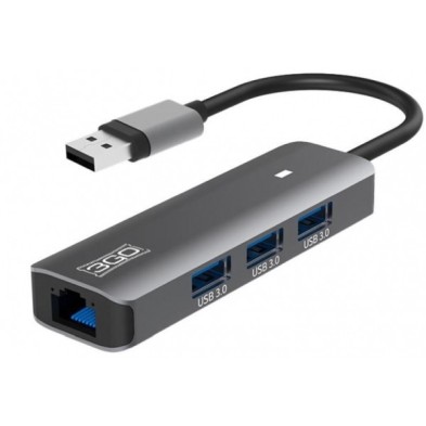 Hub De Interfaz 3Go Hub37Peth2 Replicador De Puertos Alámbrico Usb 3.2 Gen 1 3.1 Gen 1 Type-A Gris