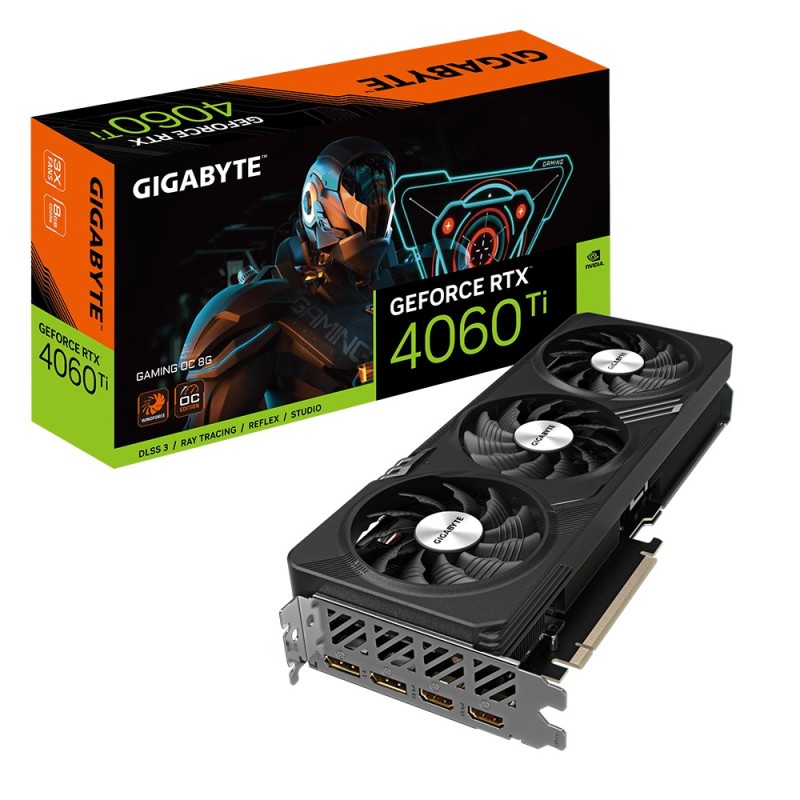 Tarjeta Grafic Gigabyte Gaming Geforce Rtx­­ 4060 Ti Oc 8G Nvidia Geforce Rtx 4060 Ti 8 Gb Gddr6