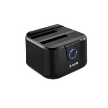 Base De Conexión Para Disco Duro Tooq Dock Station Sata 2.5/3.5 A Usb 3.0 Clone Otb Negro