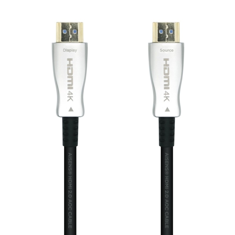 Cable Hdmi Aisens V2.0 Aoc Premium Alta Velocidad / Hec 4K@60Hz 18Gbps A/M-A/M Negro 15M