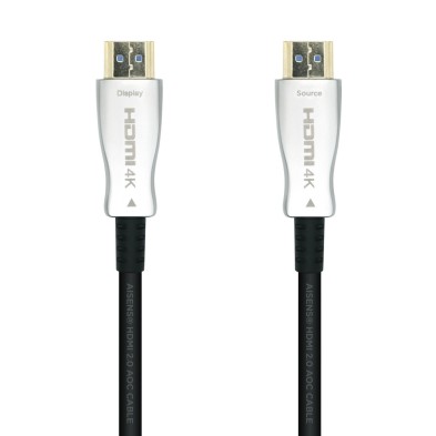 Cable Hdmi Aisens V2.0 Aoc Premium Alta Velocidad / Hec 4K@60Hz 18Gbps A/M-A/M Negro 15M