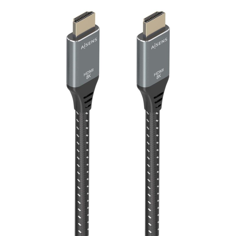 Cable Hdmi Aisens V2.1 Ultra Alta Velocidad / Hec 8K@60Hz 48Gbps A/M-A/M Gris/Negro 7.0M