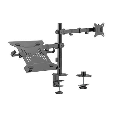 Soporte Tv/Monitor Aisens Mesa Giratorio E Inclinable Para Portatil Y 9Kg De 17-32 Negro