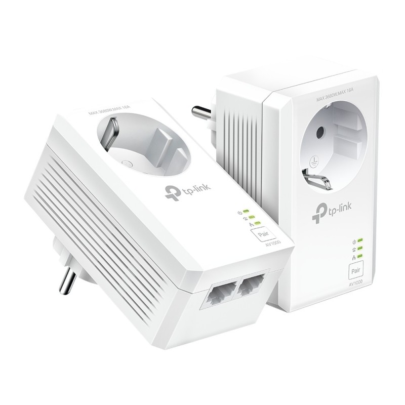 Adaptador De Red Tp-Link Tl-Pa7027P Kit Powerline 1000 Mbit/S Ethernet Blanco 2 Piezas