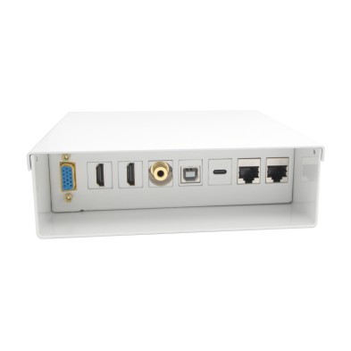 Caja De Conexiones Aisens Vga+Jack3.5+2Xhdmi+1Xusb-C+1Xusb-B+2Xrj45 Cat.6A Stp Blanco