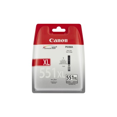 Cartucho De Tinta Canon Cli-551Xl Gy W/Sec 1 Piezas Original Alto Rendimiento Xl Gris